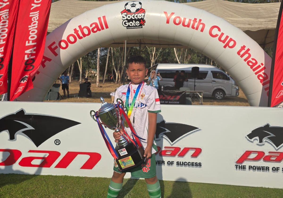 Timnas Pelajar Indonesia Juara di Bangkok, Makaira “Akai” dari SD Telkom Makassar Cetak Gol Penting
